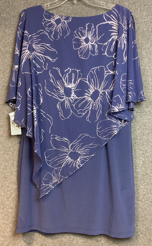 Ignite Evenings Dress Wedgewood Color Size16P (Previously Owned- Like New Condition With Tags)