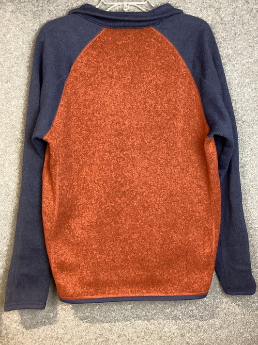 Patagonia Men's Better Sweater 1/4 Zip 2 Tone: Orange, Navy Size M (Previously Owned- Like New Condition)