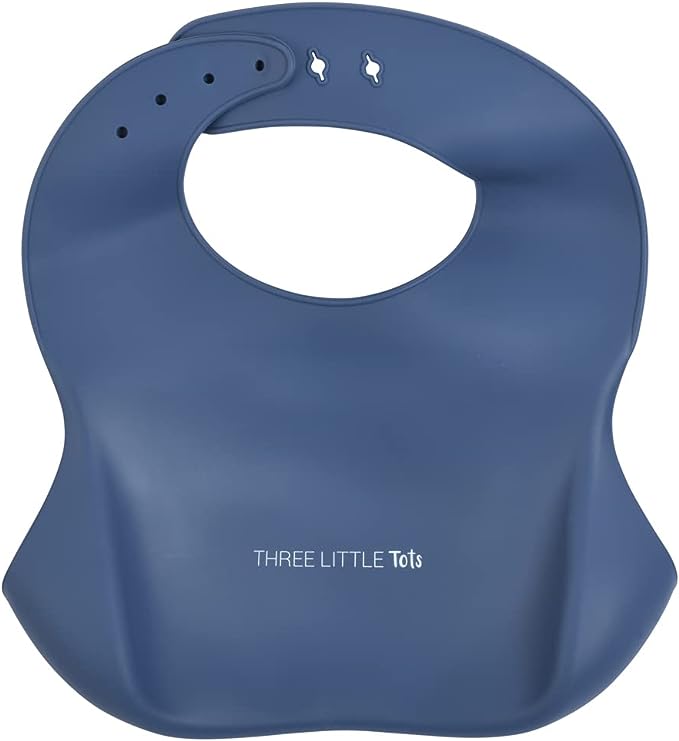 Three Little Tots Modern Silicone Baby Bib