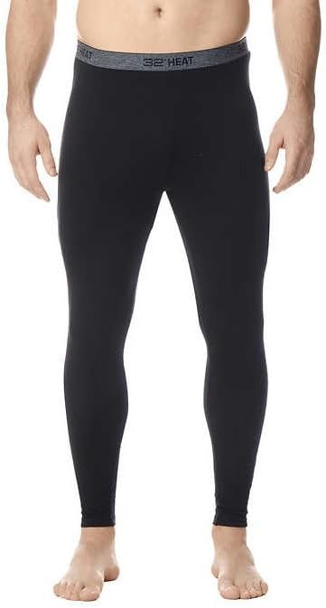 32 DEGREES Men's Base Layer Pant, (Black, Medium) 2-Pack – Second