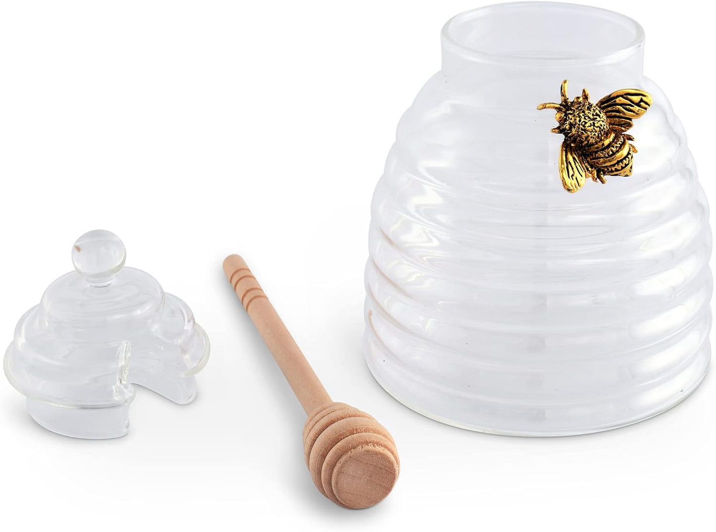 Arthur Court Bee Honey Jar and Dipper Set