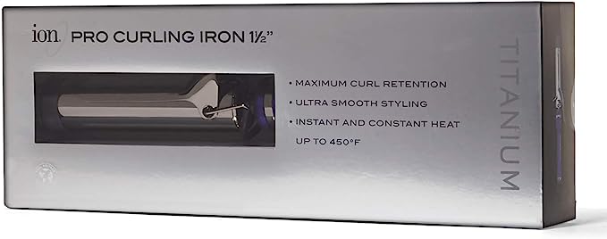 Ion Titanium Pro Curling Iron, 1 1/2 Inch