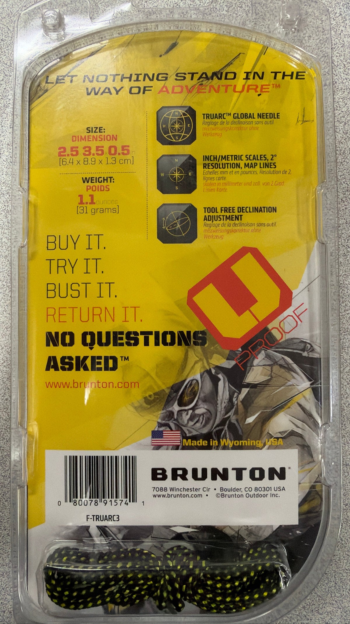 Brunton TruArc3 Baseplate Compass - Pre-Owned