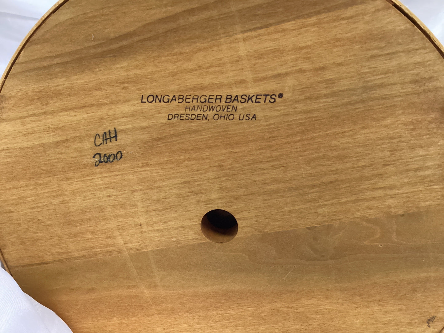 Longaberger Hostess Sewing Basket with Lid, 3 Organizer Trays and Handle 2000 (Previously Owned- Like New Conditon)