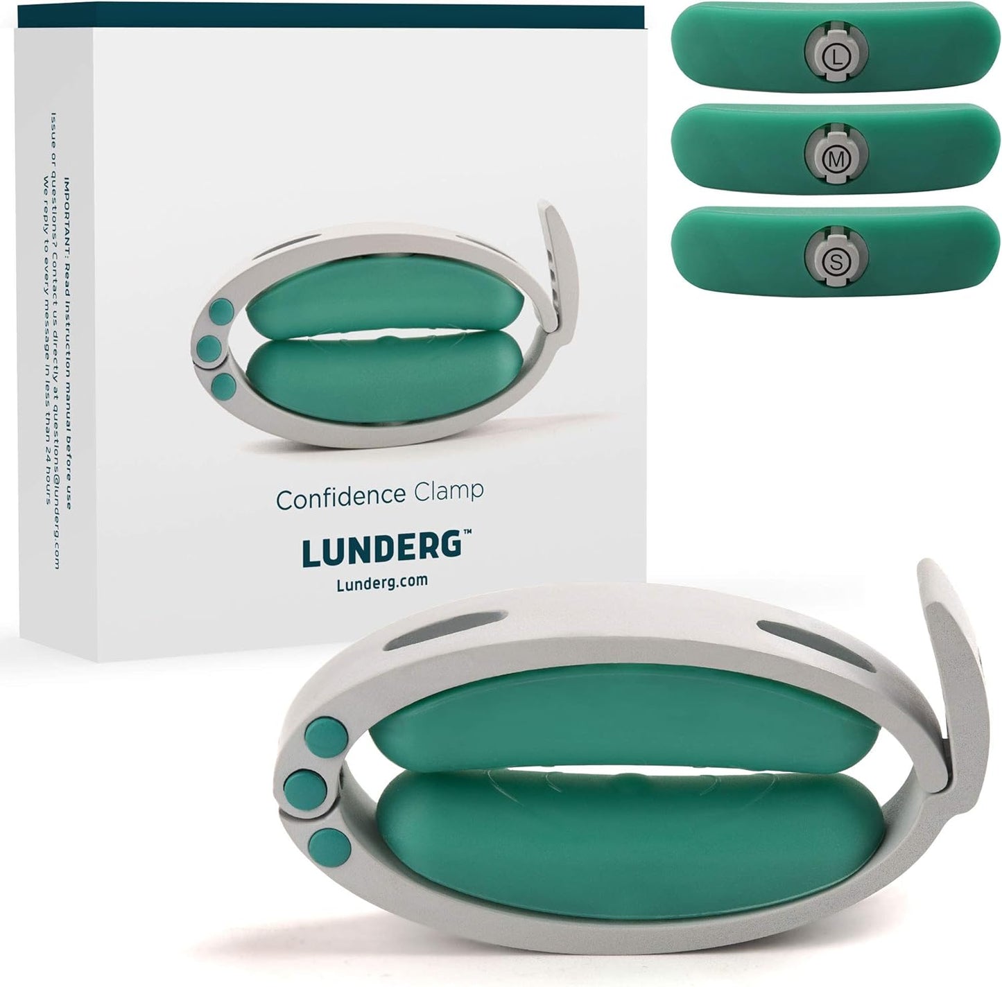 Confidence Clamp by Lunderg - Comfortable Urinary Incontinence Clamp with 3 Adjustable Sizes & Travel Bag - Recommended by Doctors & Money Back Guarantee
