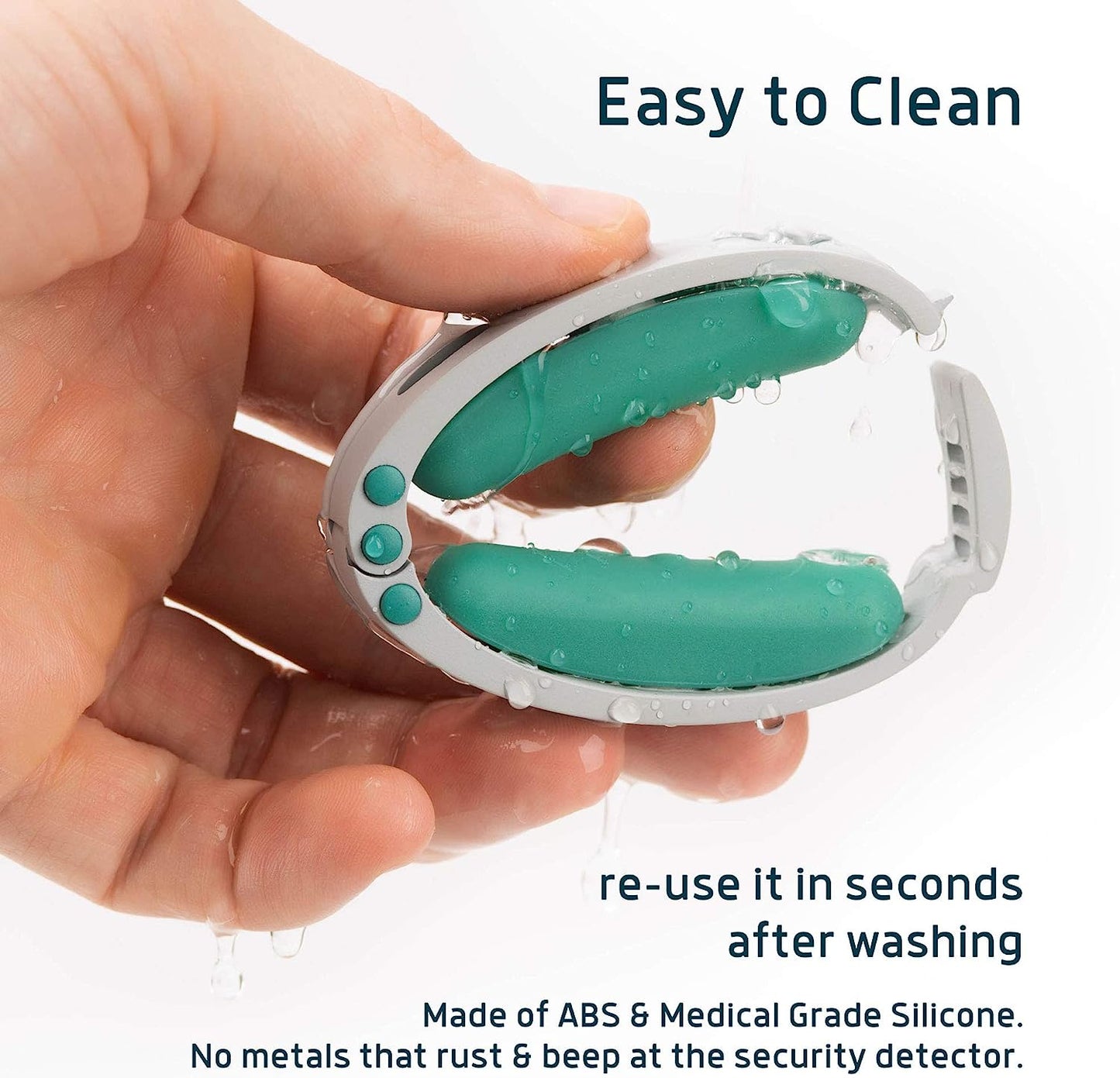 Confidence Clamp by Lunderg - Comfortable Urinary Incontinence Clamp with 3 Adjustable Sizes & Travel Bag - Recommended by Doctors & Money Back Guarantee