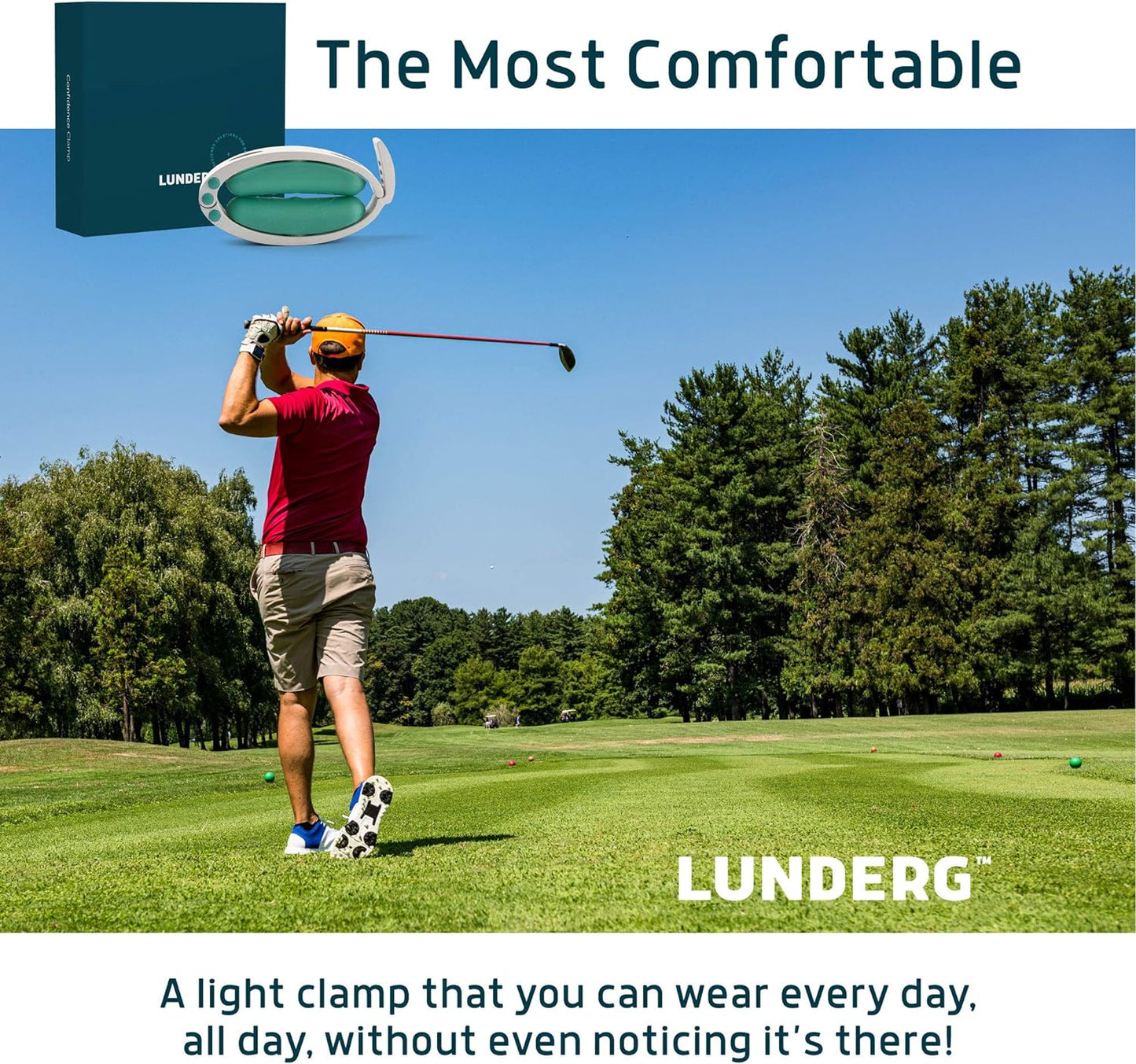 Confidence Clamp by Lunderg - Comfortable Urinary Incontinence Clamp with 3 Adjustable Sizes & Travel Bag - Recommended by Doctors & Money Back Guarantee