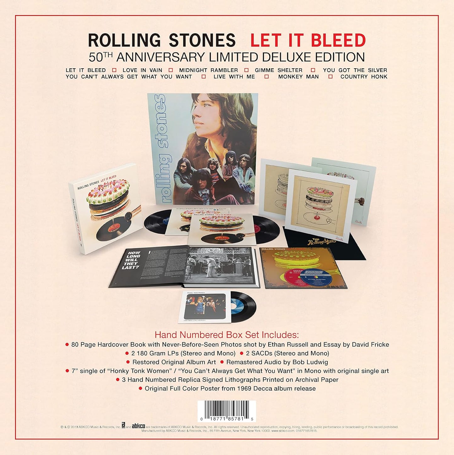 Rolling Stones Let It Bleed Deluxe Record Box Set