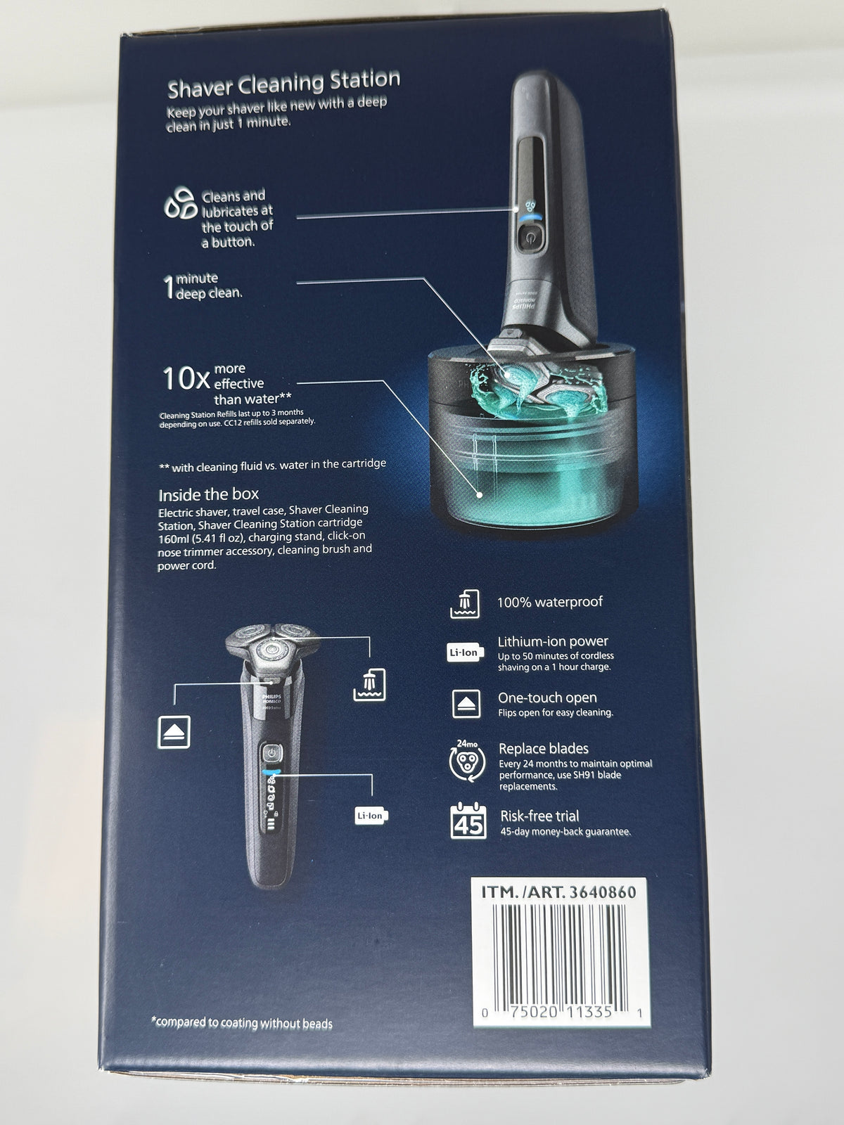 Philips Norelco Shaver 8000 Wet & Dry Electric Shaver & Cleaning Station - Pre-Owned