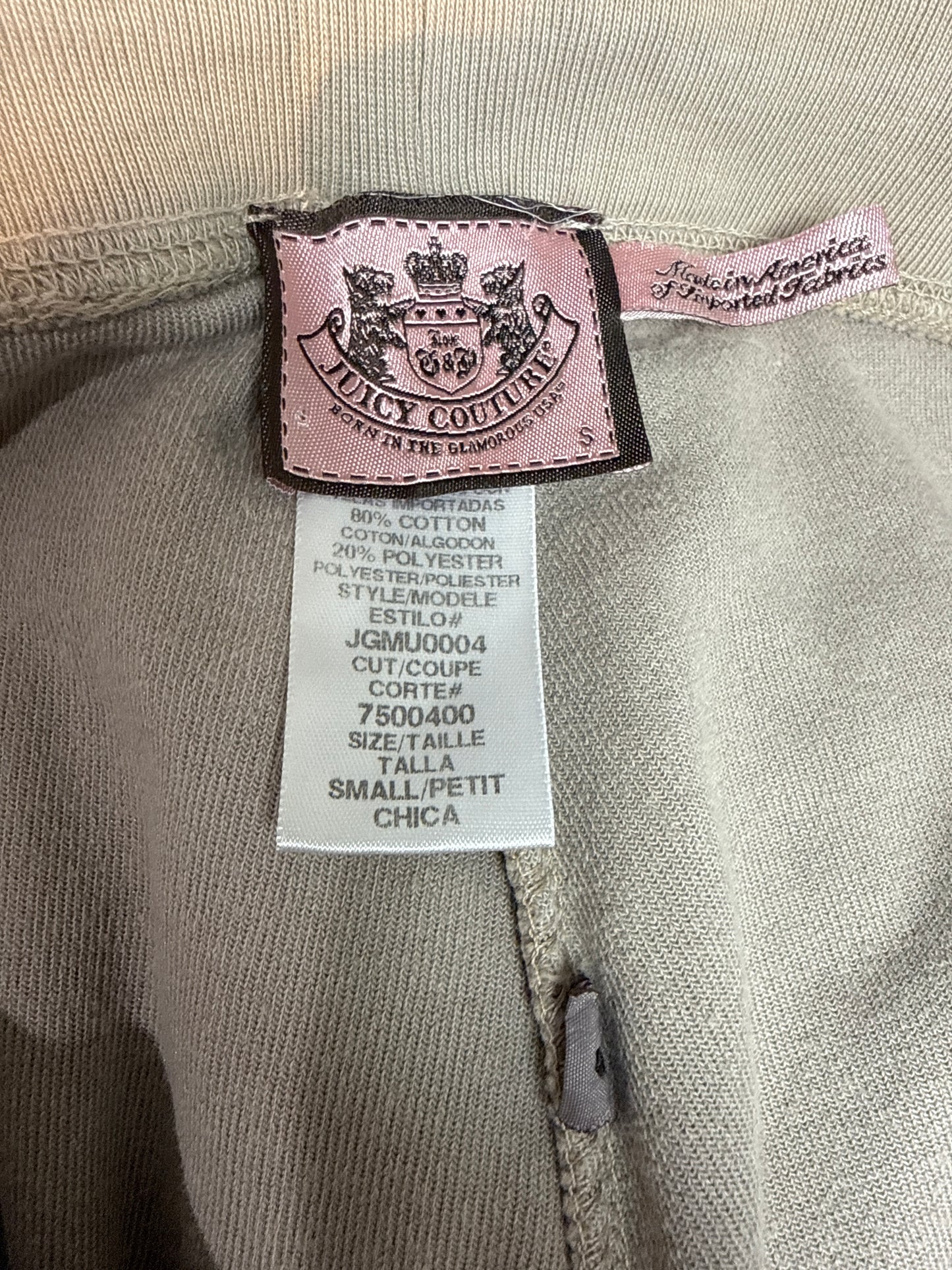 Juicy Couture Velour Pants high-Rise Wide Leg Drawstring Casual Lounge Small 34