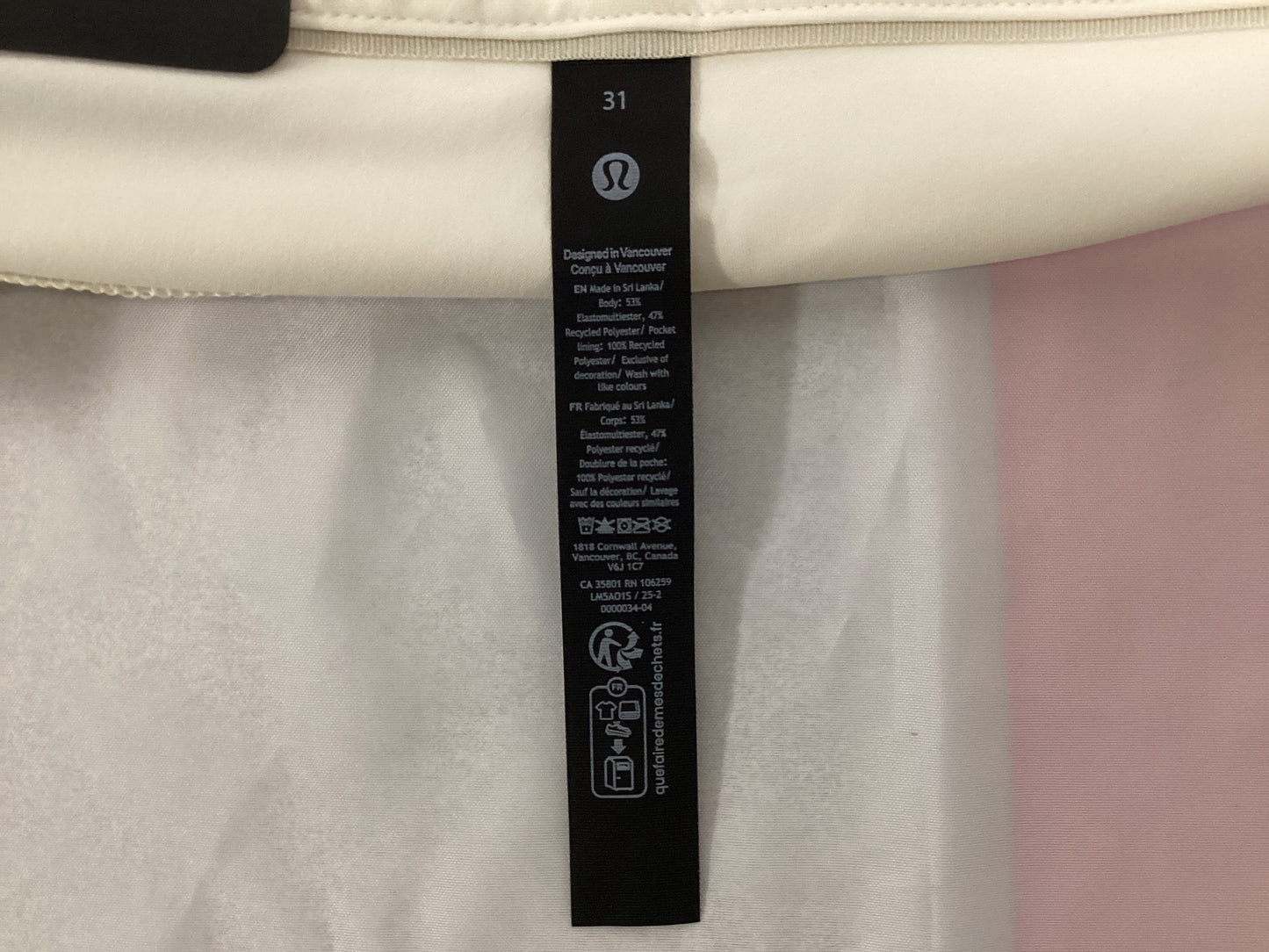 Lululemon ABC Classic-Fit 5pkt Pant 31Wx32L (Previously Owned- Like New Condition)