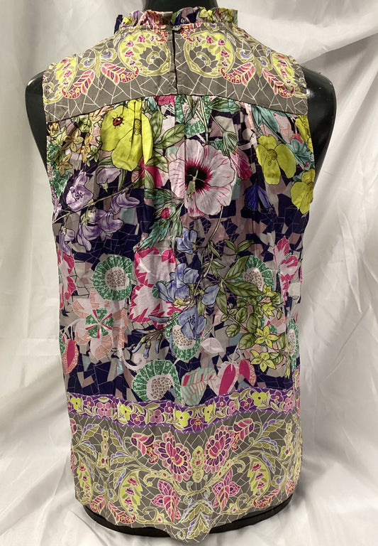 Johnny Was Multicolor Sleeveless Blouse Size S (Previously Owned- Good Condition)