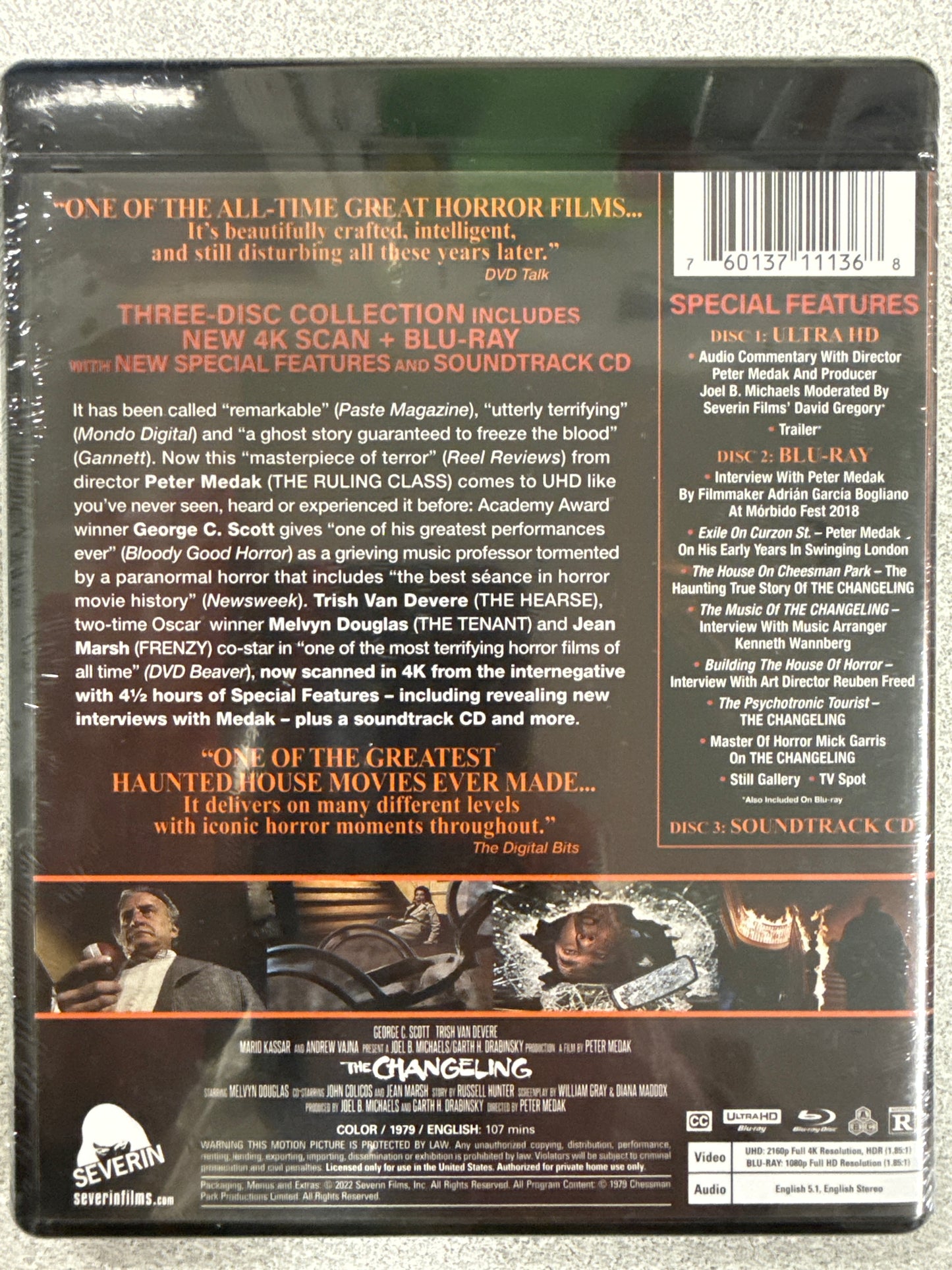 The Changeling Blu-ray New Factory Sealed