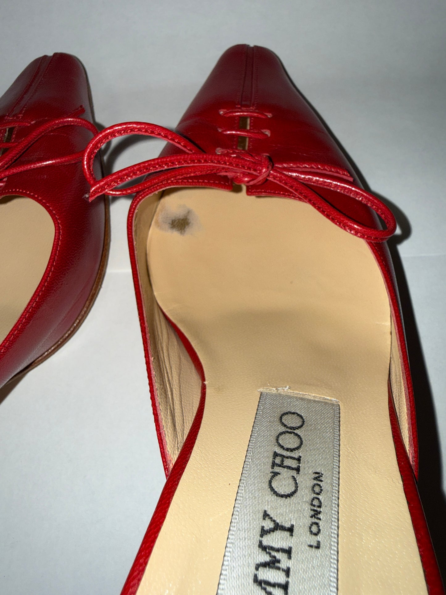Jimmy Choo - Red Leather Heels - Used