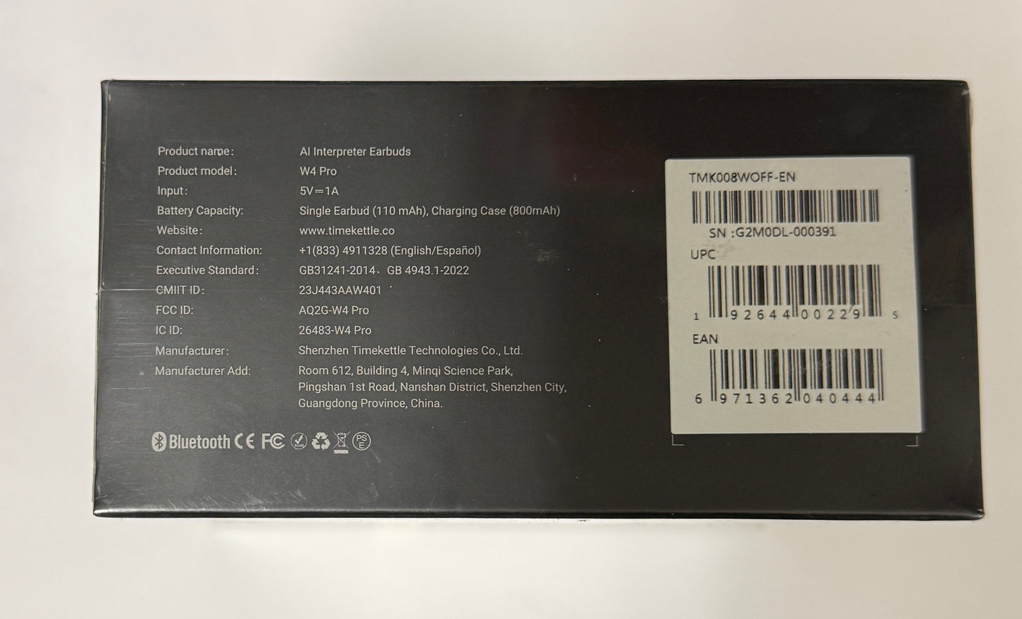 W4 Pro AI Interpreter Earbuds - Pre-Owned - Like New