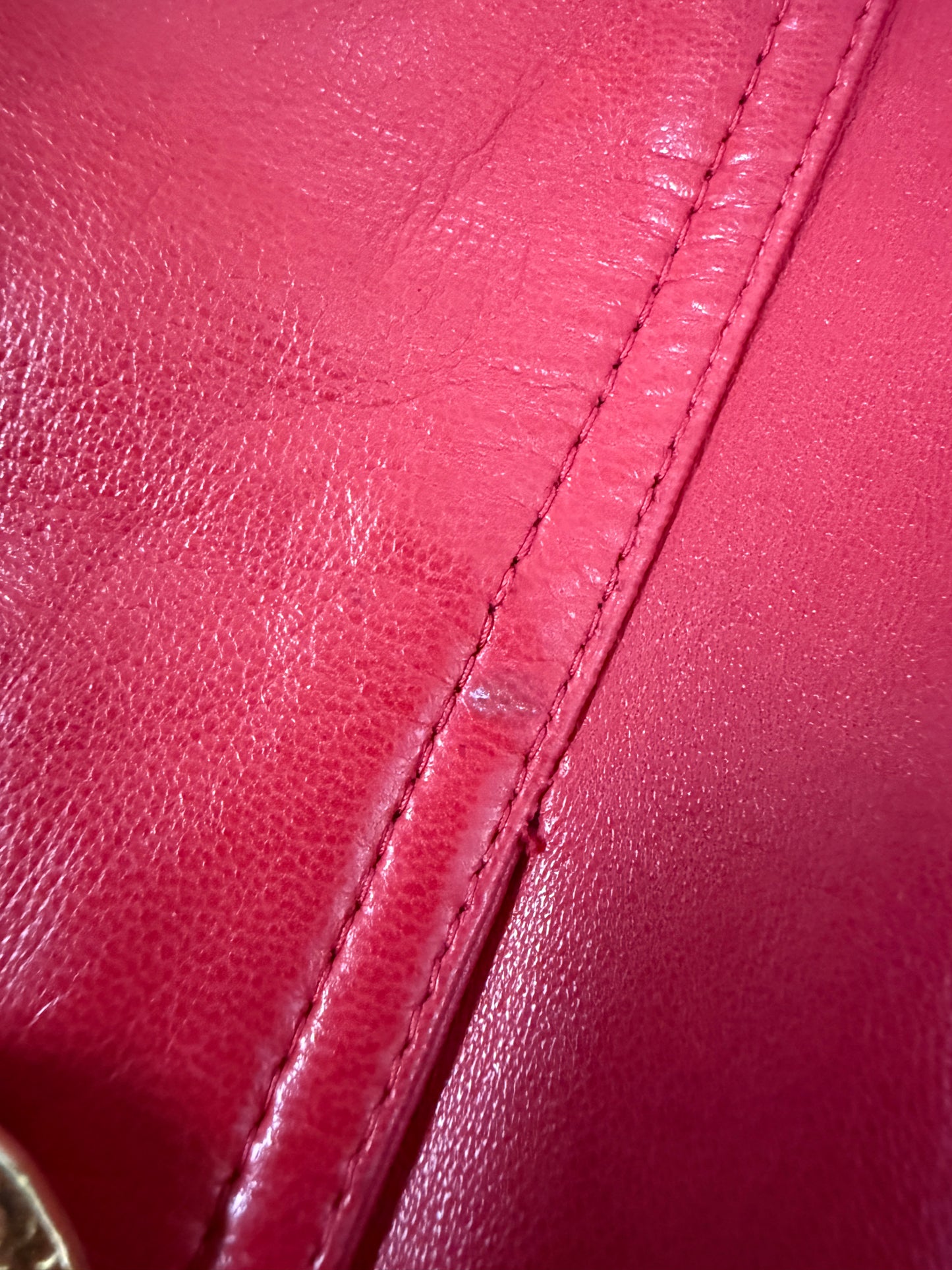 Carolyne Roehm Red with Black Leather Jacket - Previously Owned