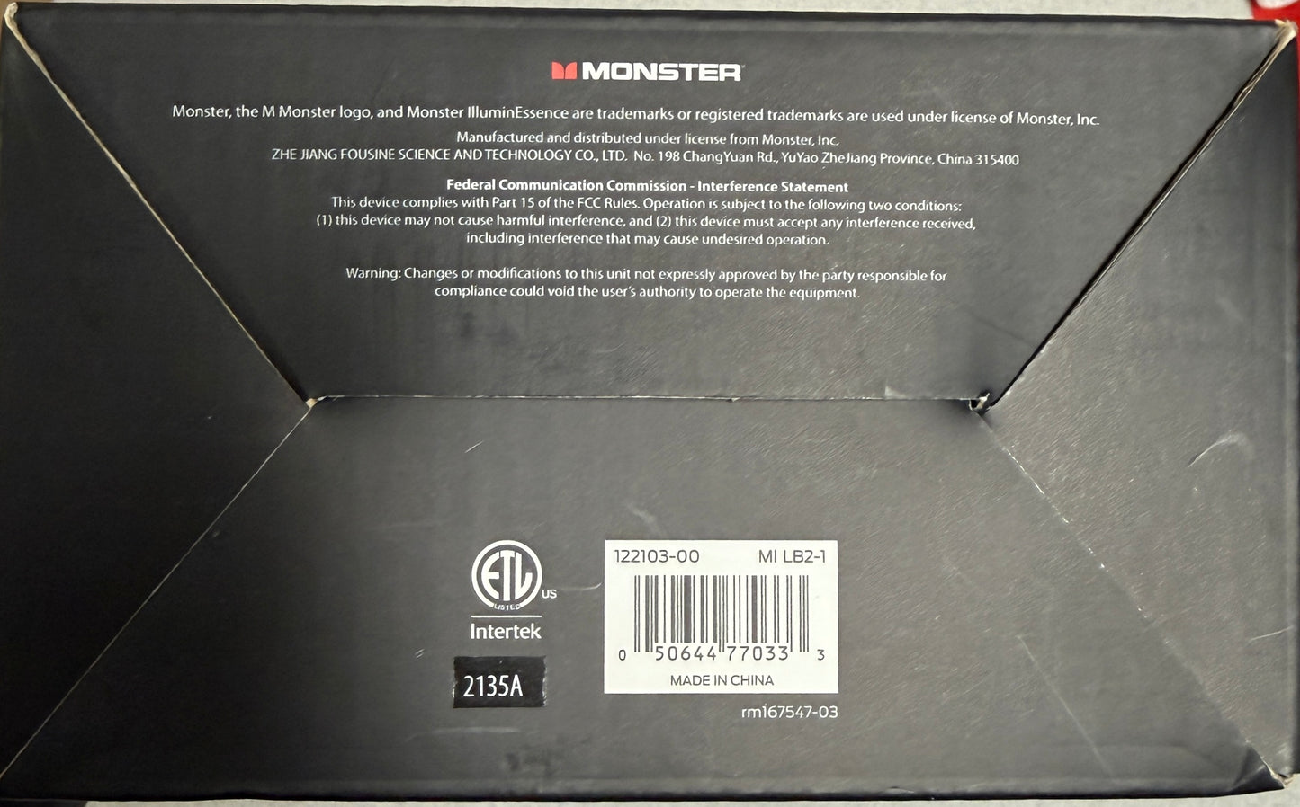 Monster Illuminessence 2 LED Bar Light Starter Kit With Remote - Previously Owned - Unopened Box