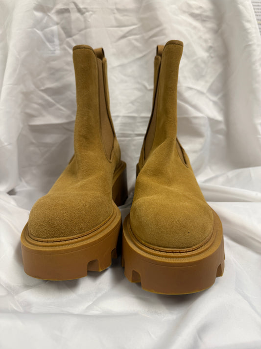 Zara Platform Boots Brown