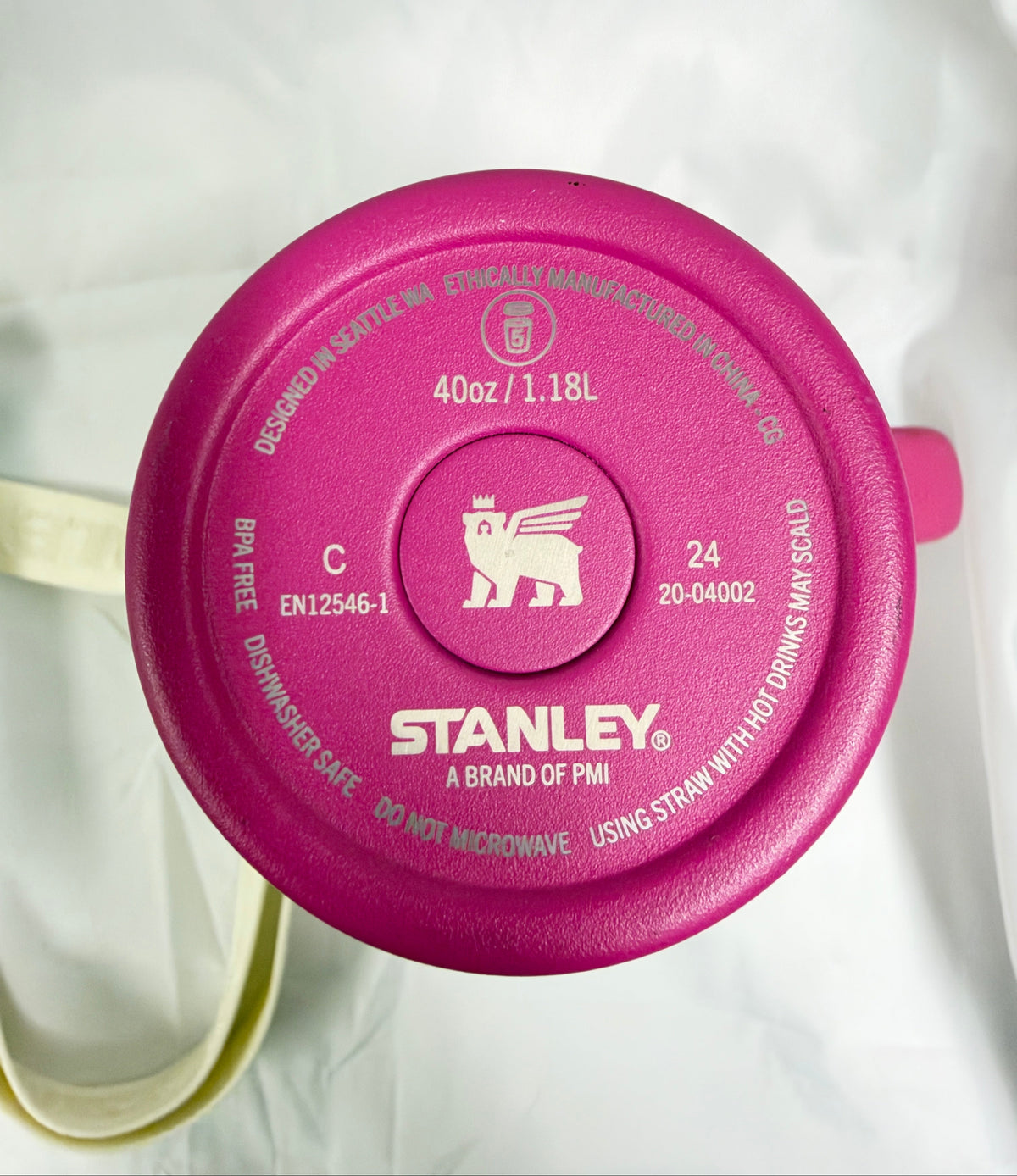 Stanley 40 oz Quencher Tumbler (Fuchsia Pink) & Quencher Wrap Carry All (Rose Quartz) Combo