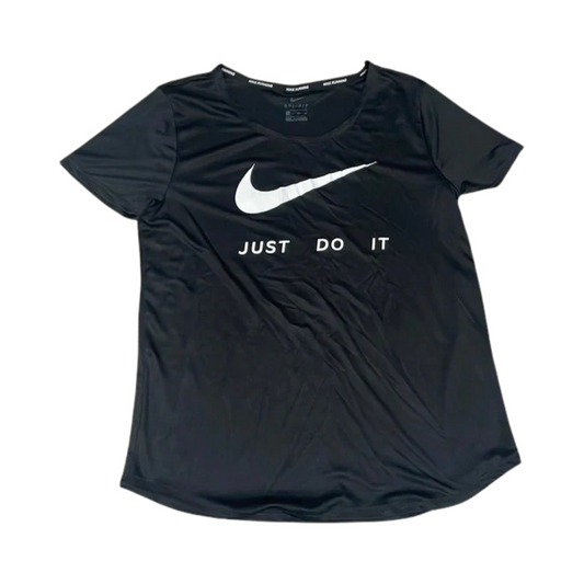 Woman's Nike Running Dri Fit Shirt Black XL