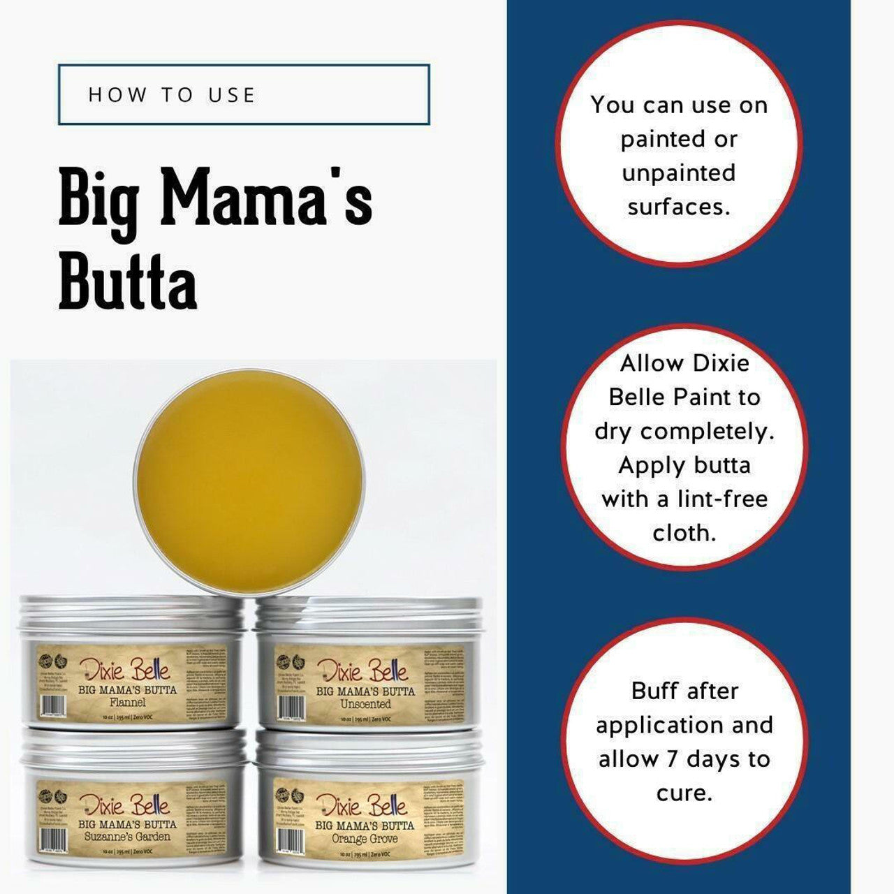 Dixie Belle - Big Mama's Butta Unscented 4 oz