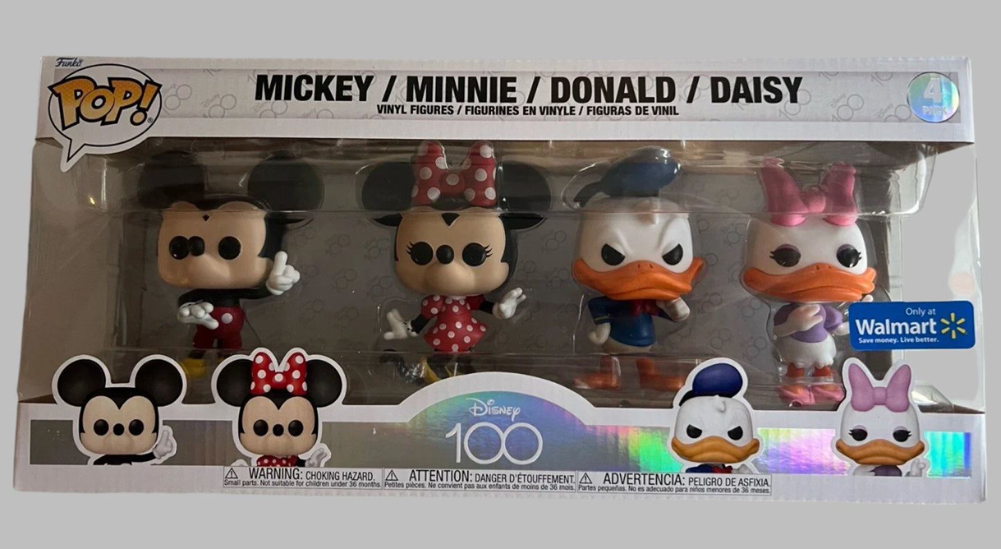 Funko Pop! Disney's Mickey Minnie Donald Daisy (Set of 4)