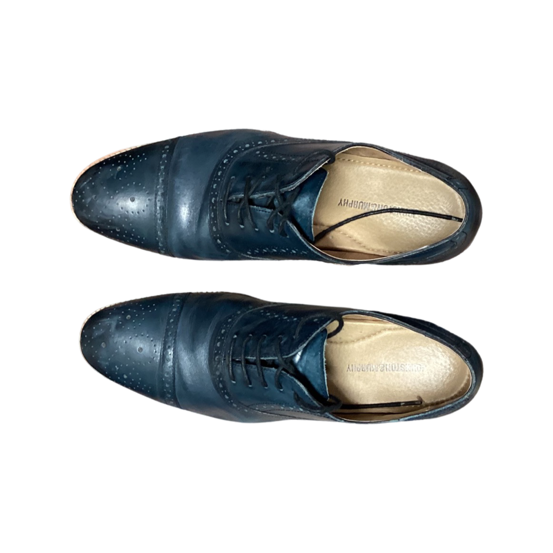 Johnston & Murphy Men’s Conard Cap Toe|Hand-Burnished Leather|Rubber Sole
