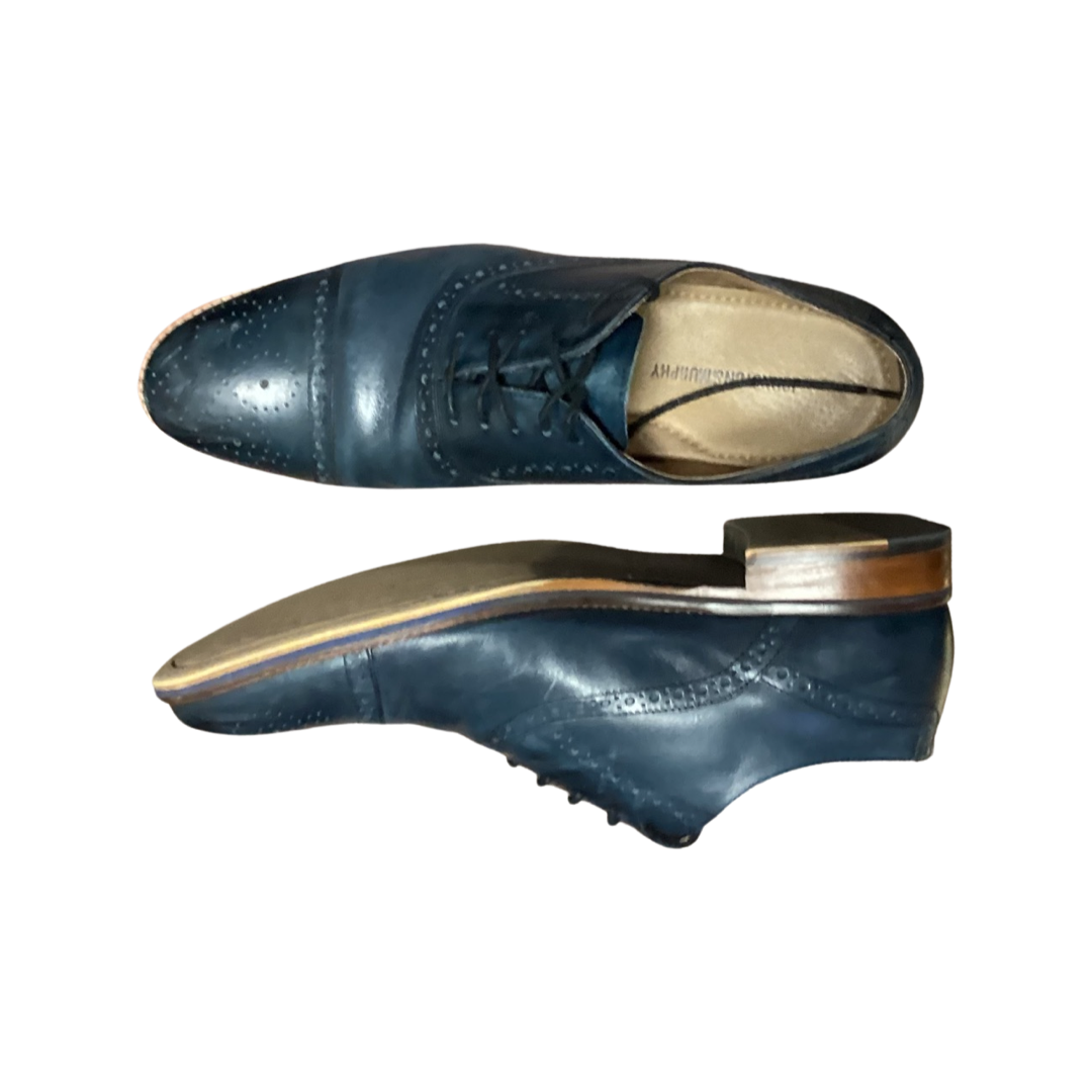 Johnston & Murphy Men’s Conard Cap Toe|Hand-Burnished Leather|Rubber Sole