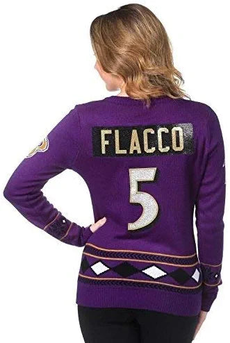 Baltimore Ravens Baltimore Flacco Women's V-neck