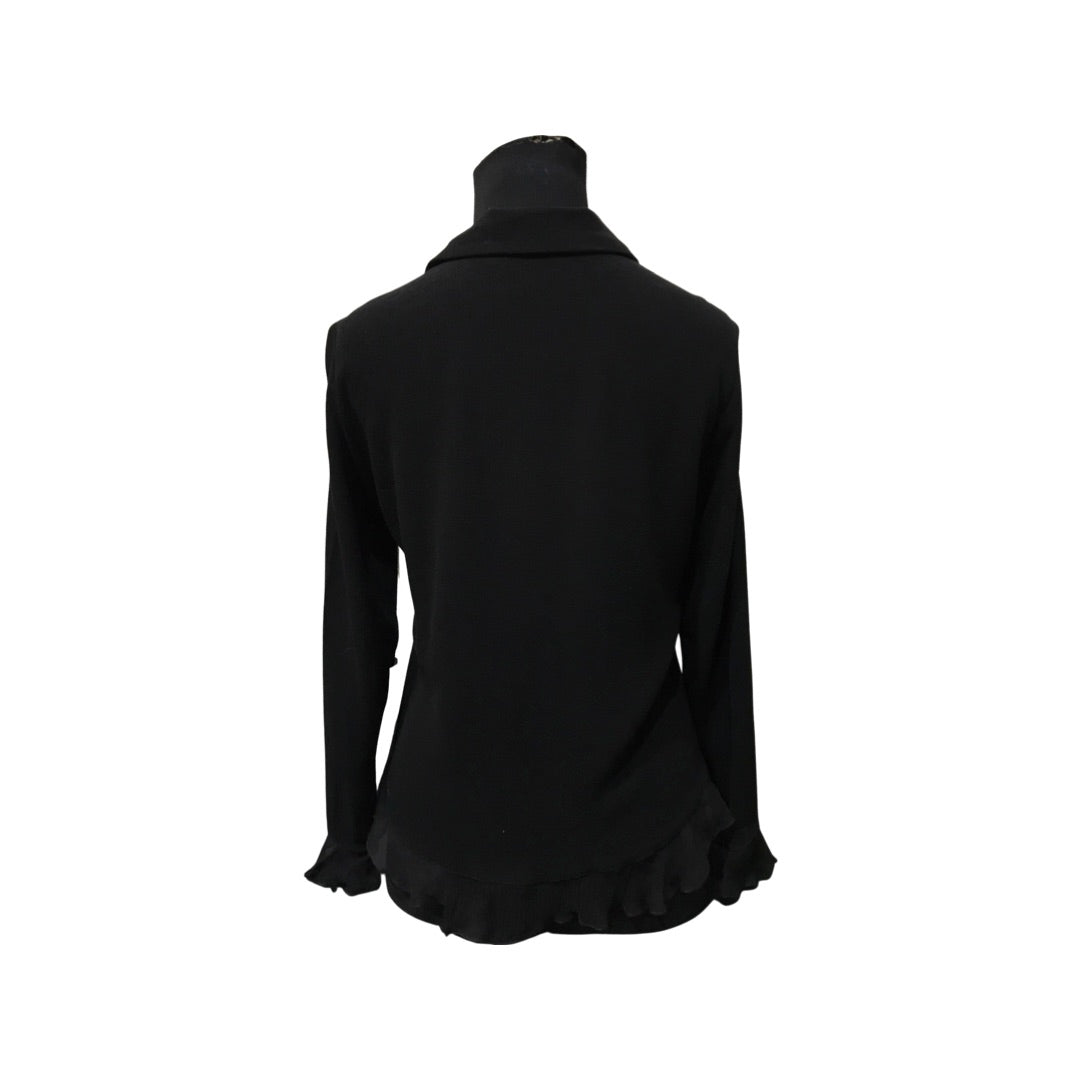 Staples Button Up Blouse - Black - Used