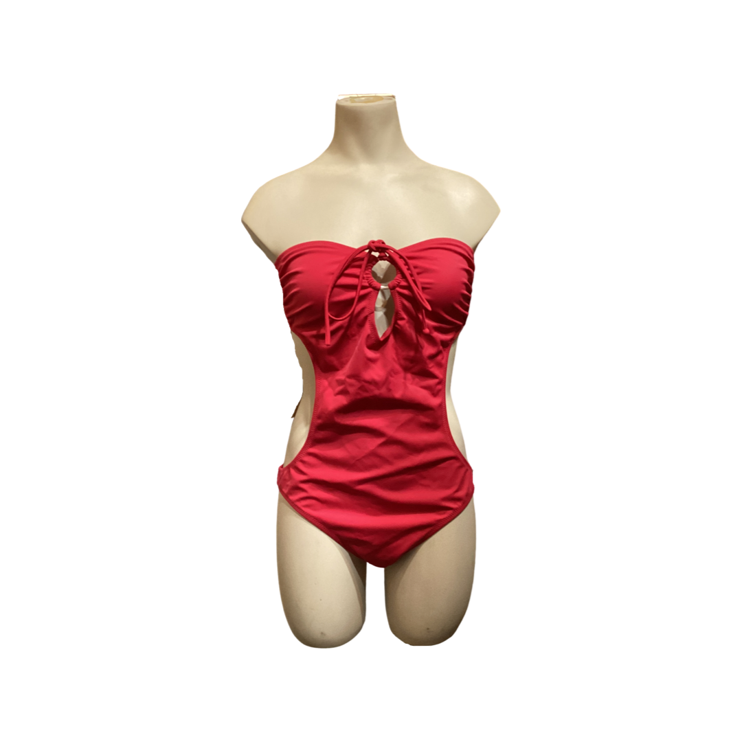 Xhilaration Womens Size L Sequin Cherry Scoop Back One Piece Bathing Suit  for sale online
