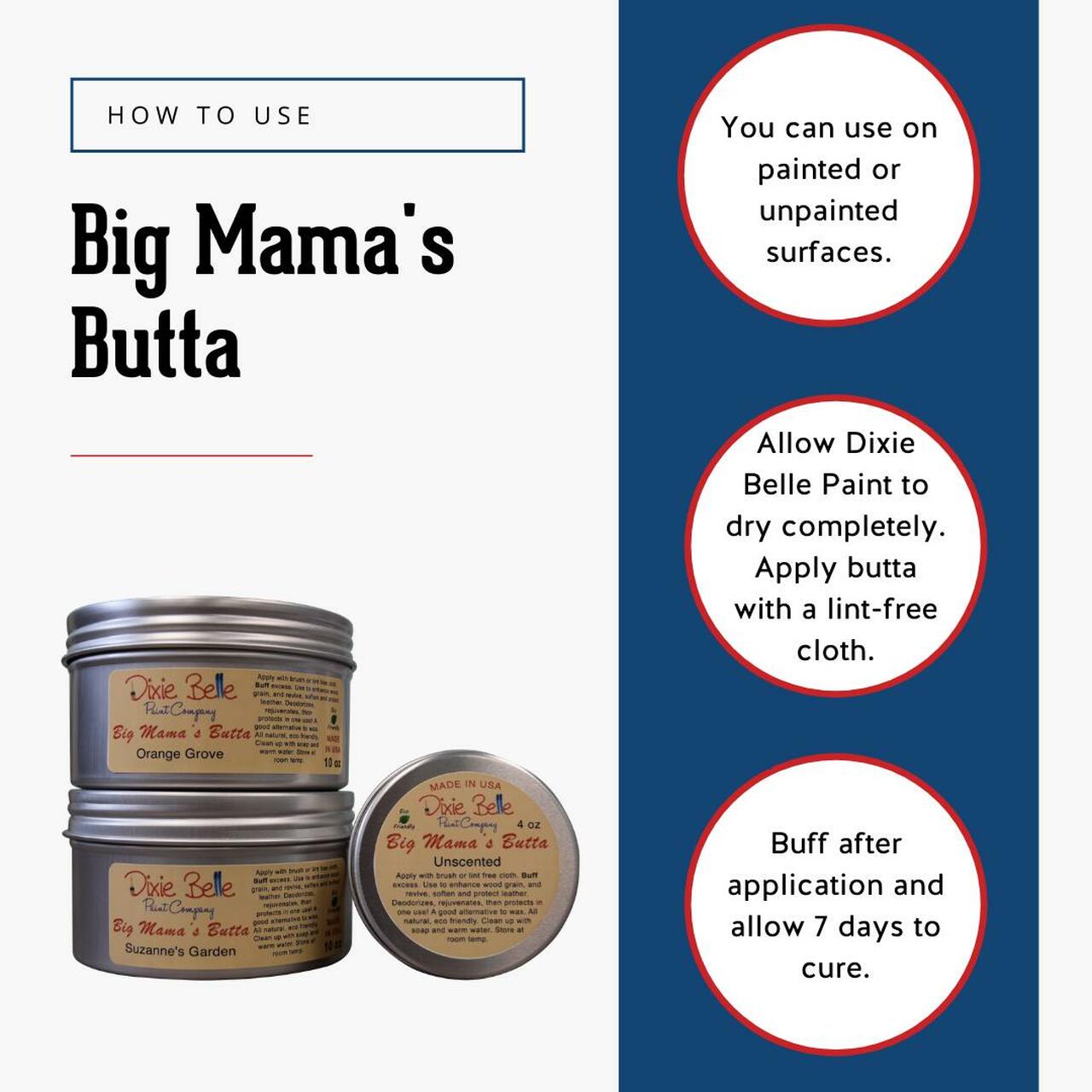 Dixie Belle - Big Mama's Butta Wax Orange Grove 4 oz