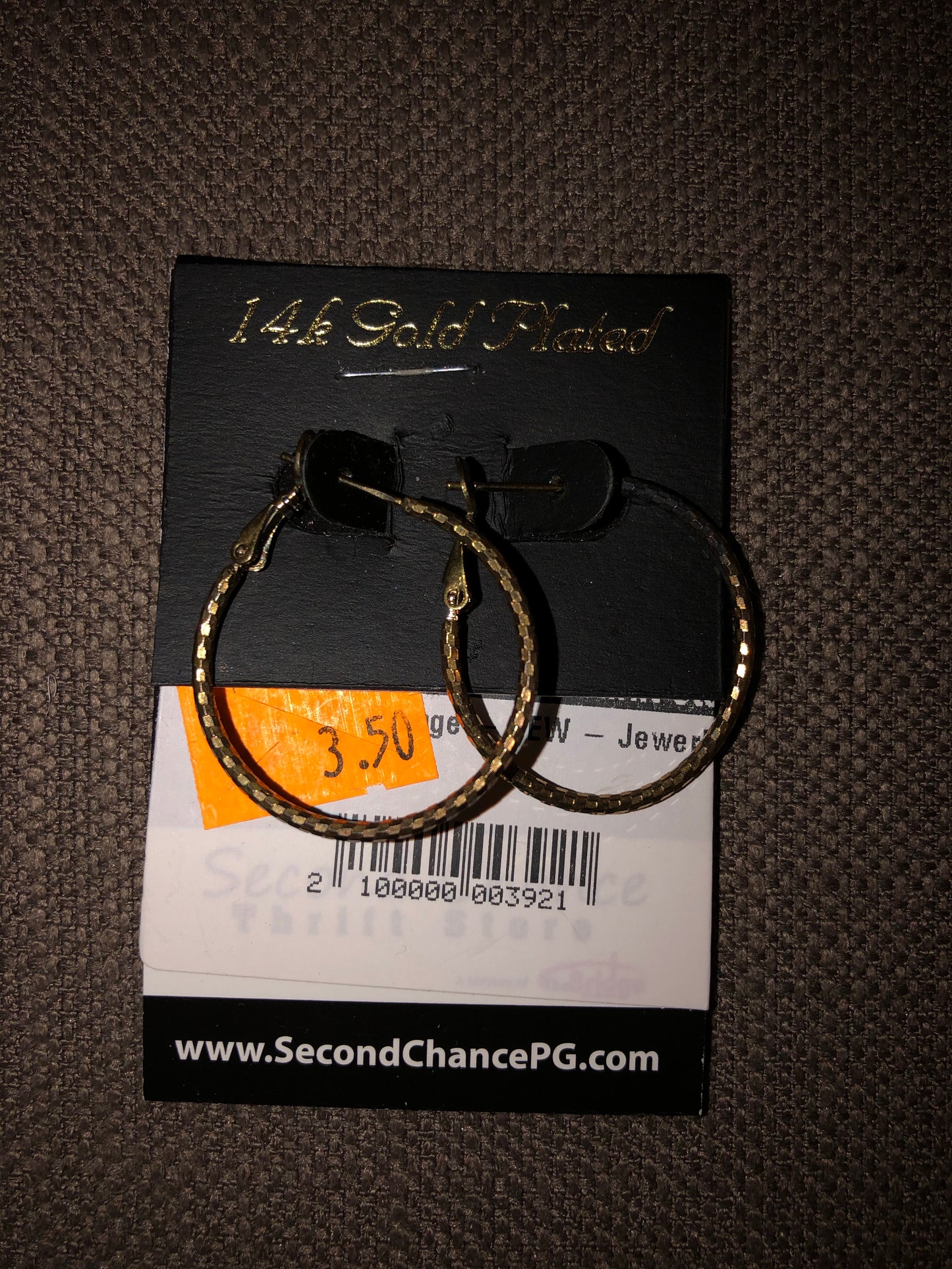 Earrings gold hoops