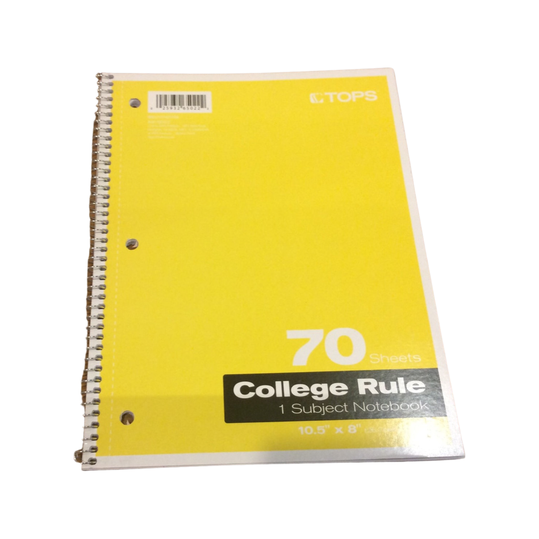 Spiral notebook