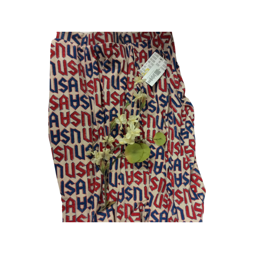 Lularoe Madison USA Graphic Skirt