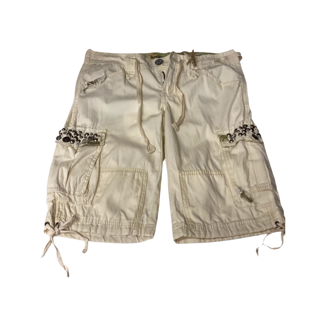 Miss Me Bermuda Shorts - Beige - Small