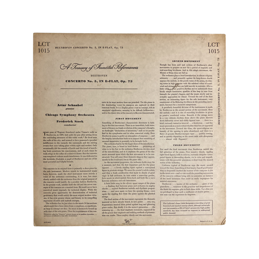 Beethoven Emperor Concerto Vinyl