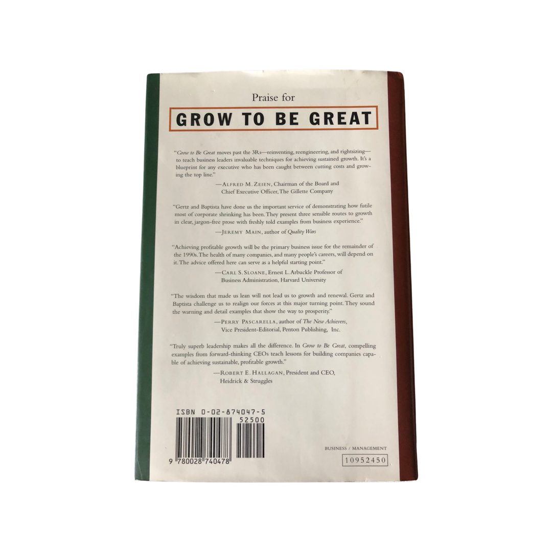 Grow To Be Great