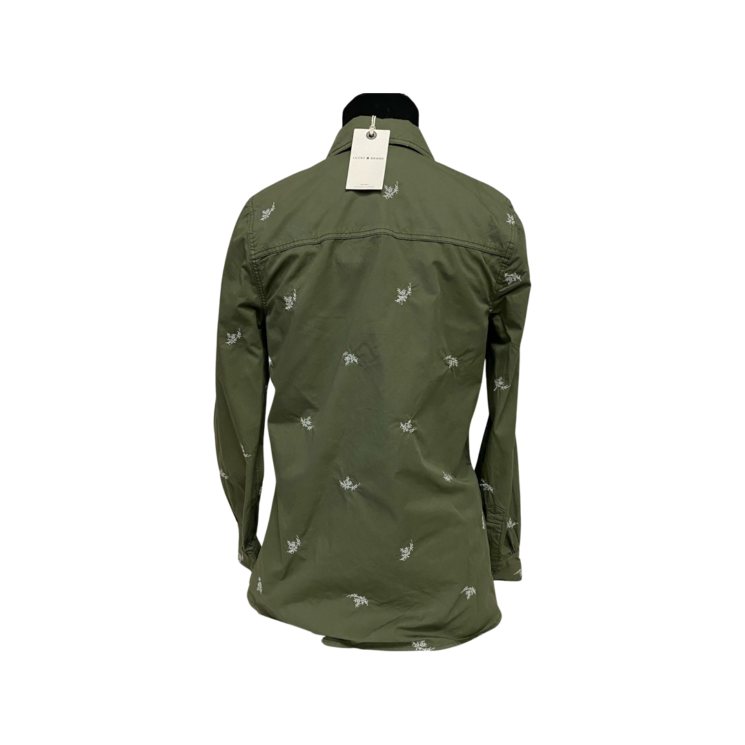 Lucky Brand Women's Button Up Collar Shirt