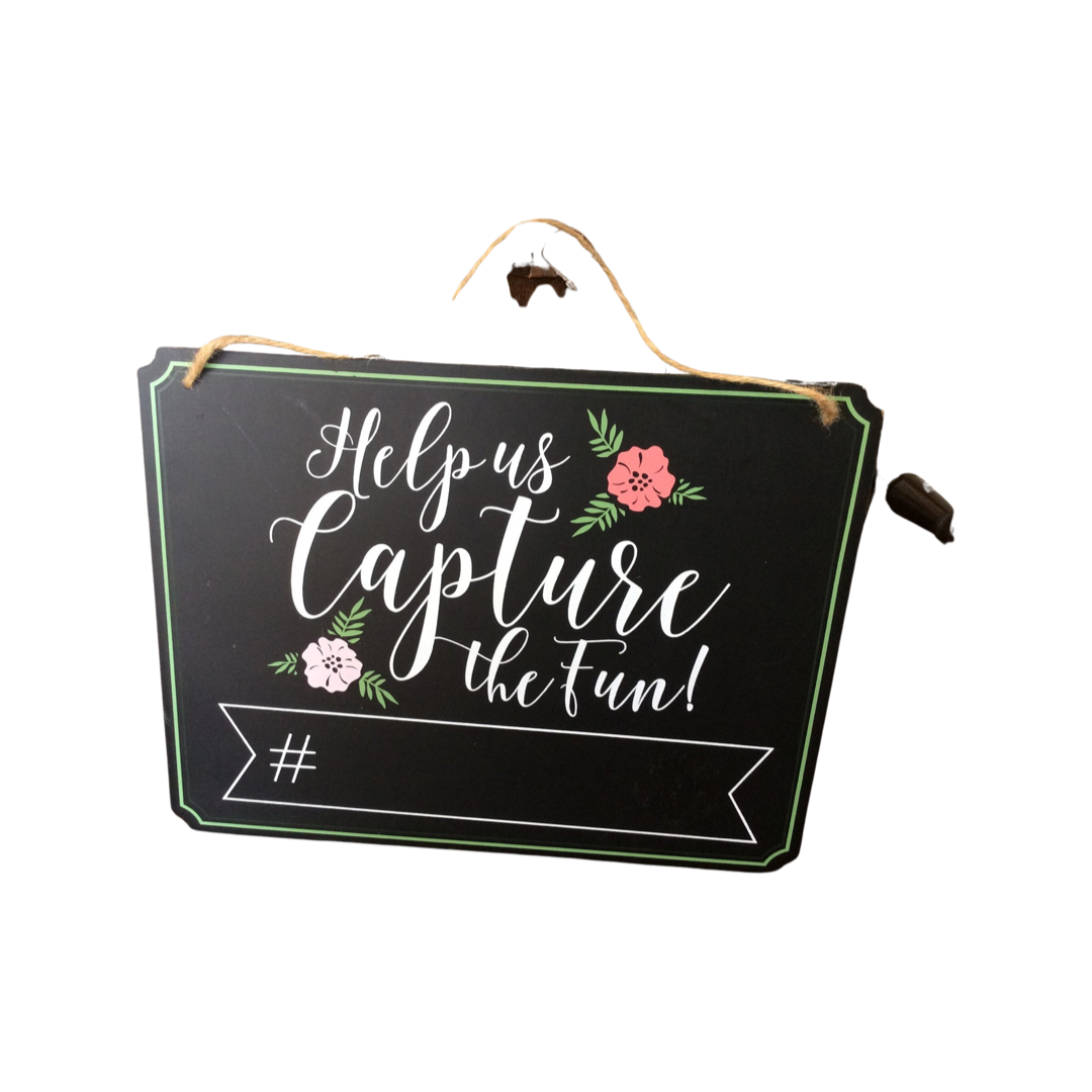 Hanging Chalk Board Wall Art