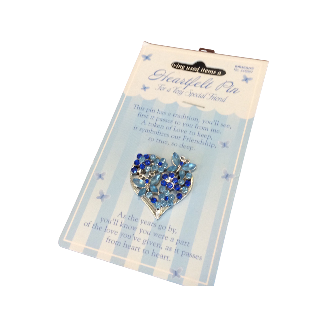 Heart Felt Brooch Pin - Used