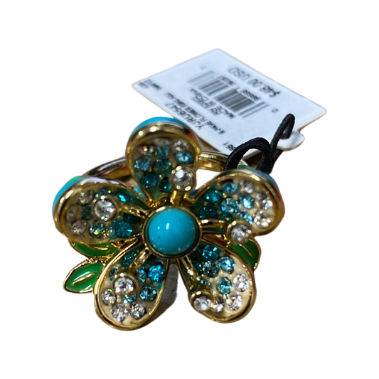 JUICY COUTURE R-PAVE FLOWER RING . STYLE#YJRU6547