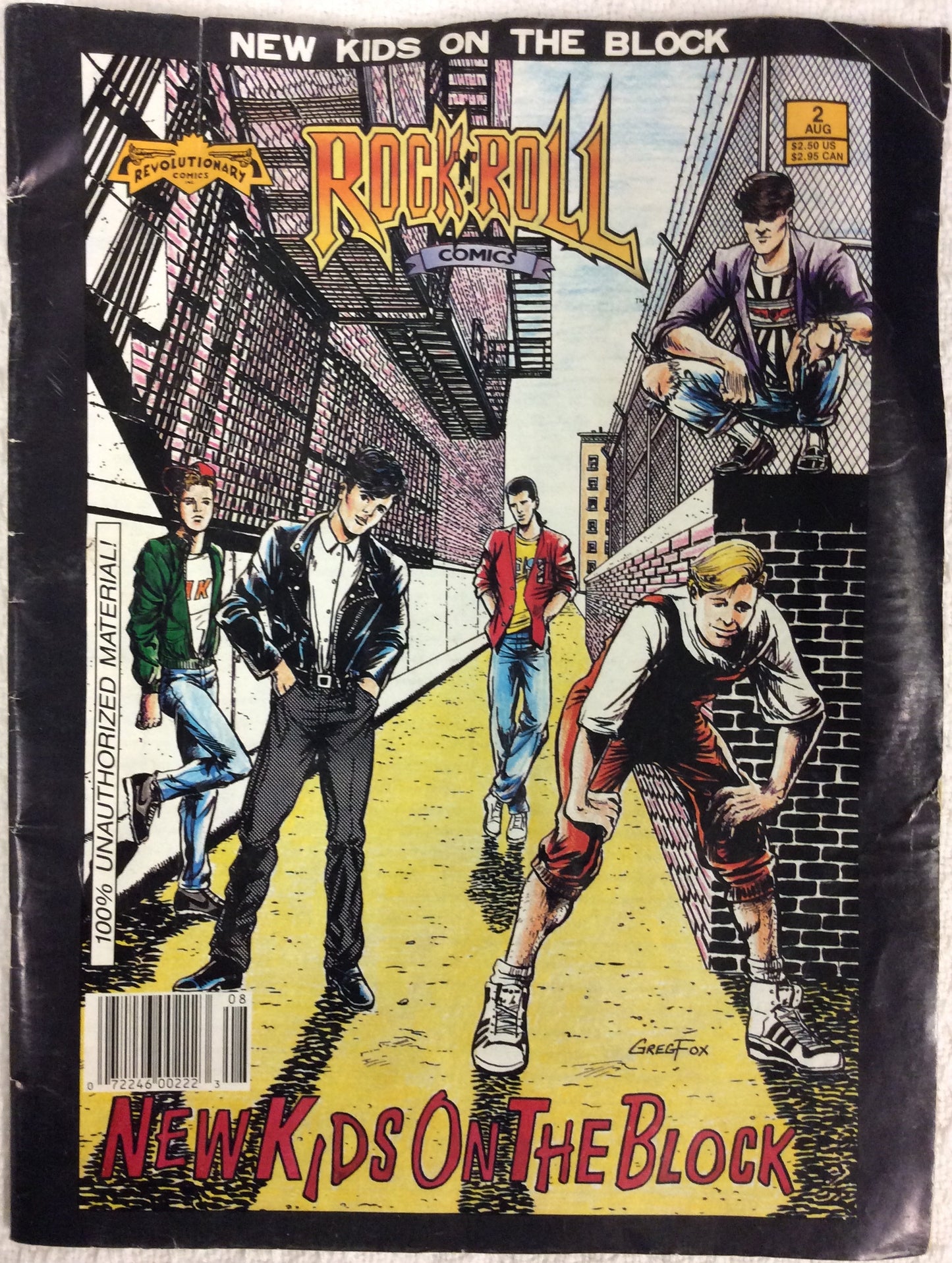 New Kids on the Block Rock n Roll Comic