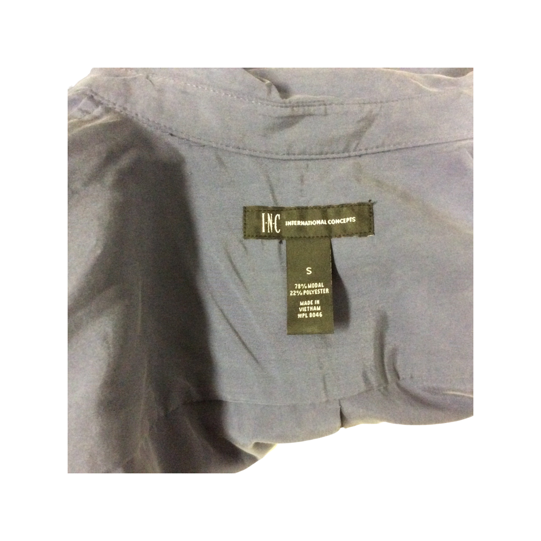 I-N-C Blue Women's Button up Shirt