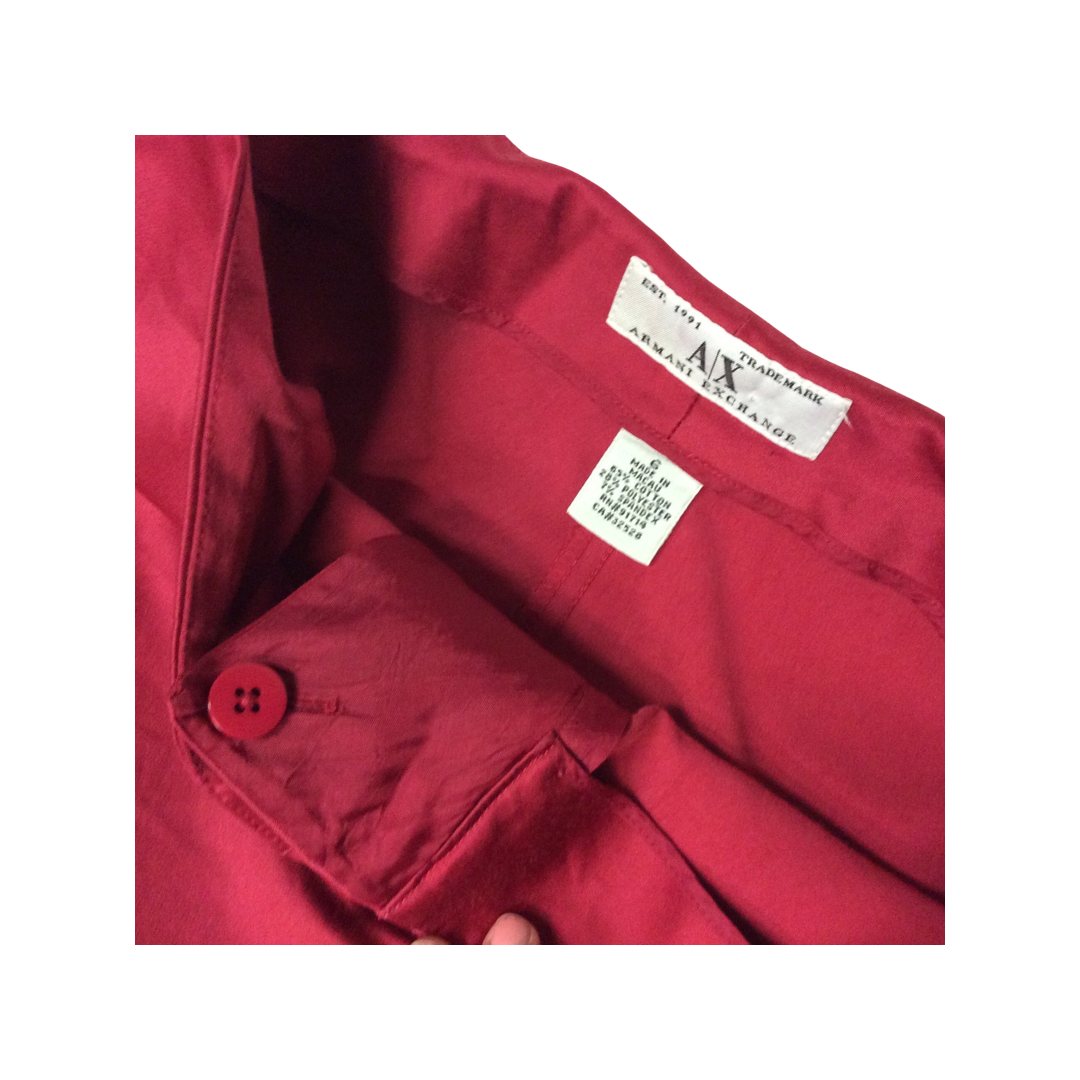 Armani Exchange Red Woman's Pants