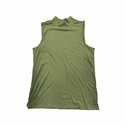 TIME & TRU Highneck Shirt - Green - Used