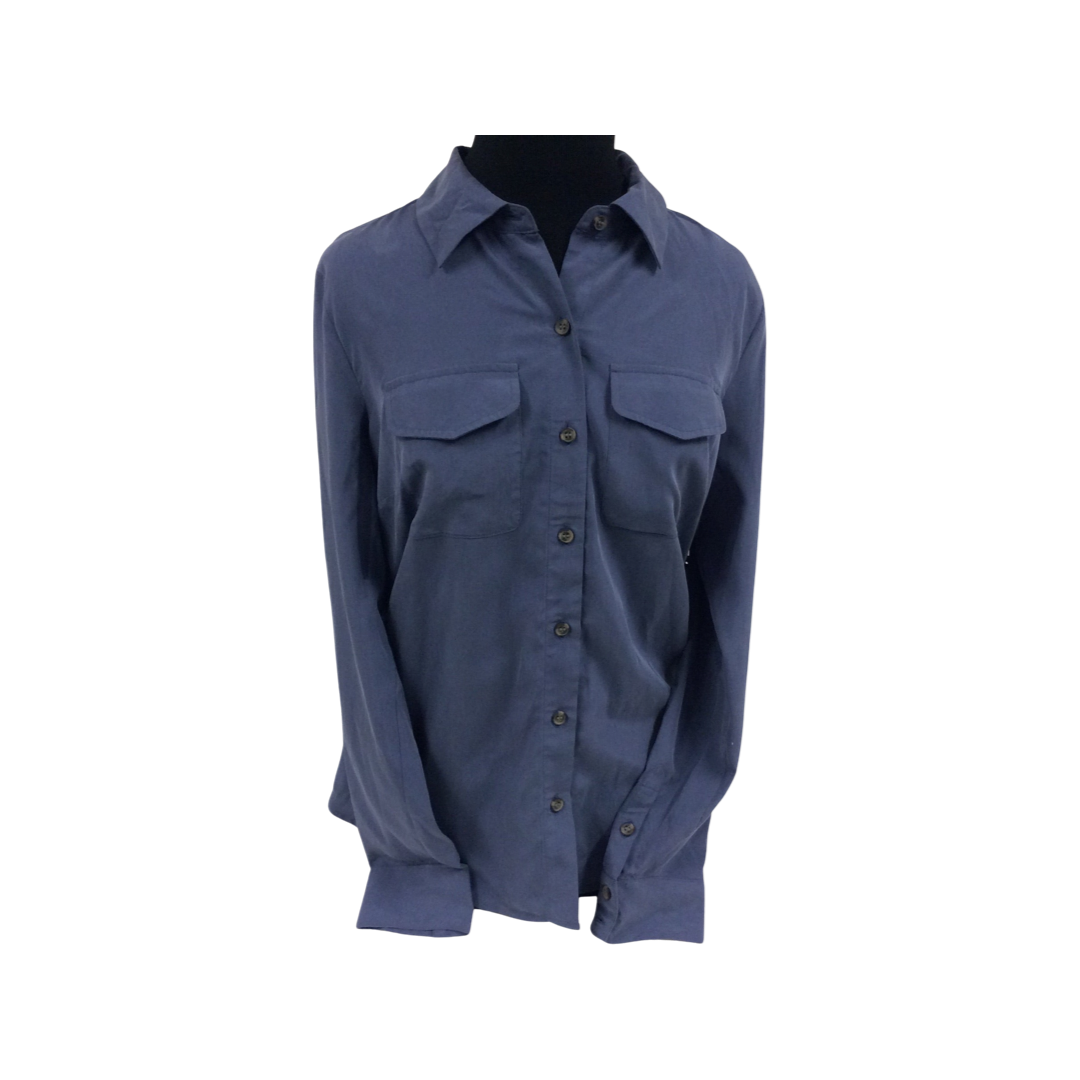 I-N-C Blue Women's Button up Shirt