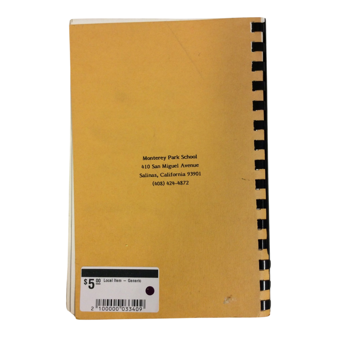Monterey Park School “The Cookbook”