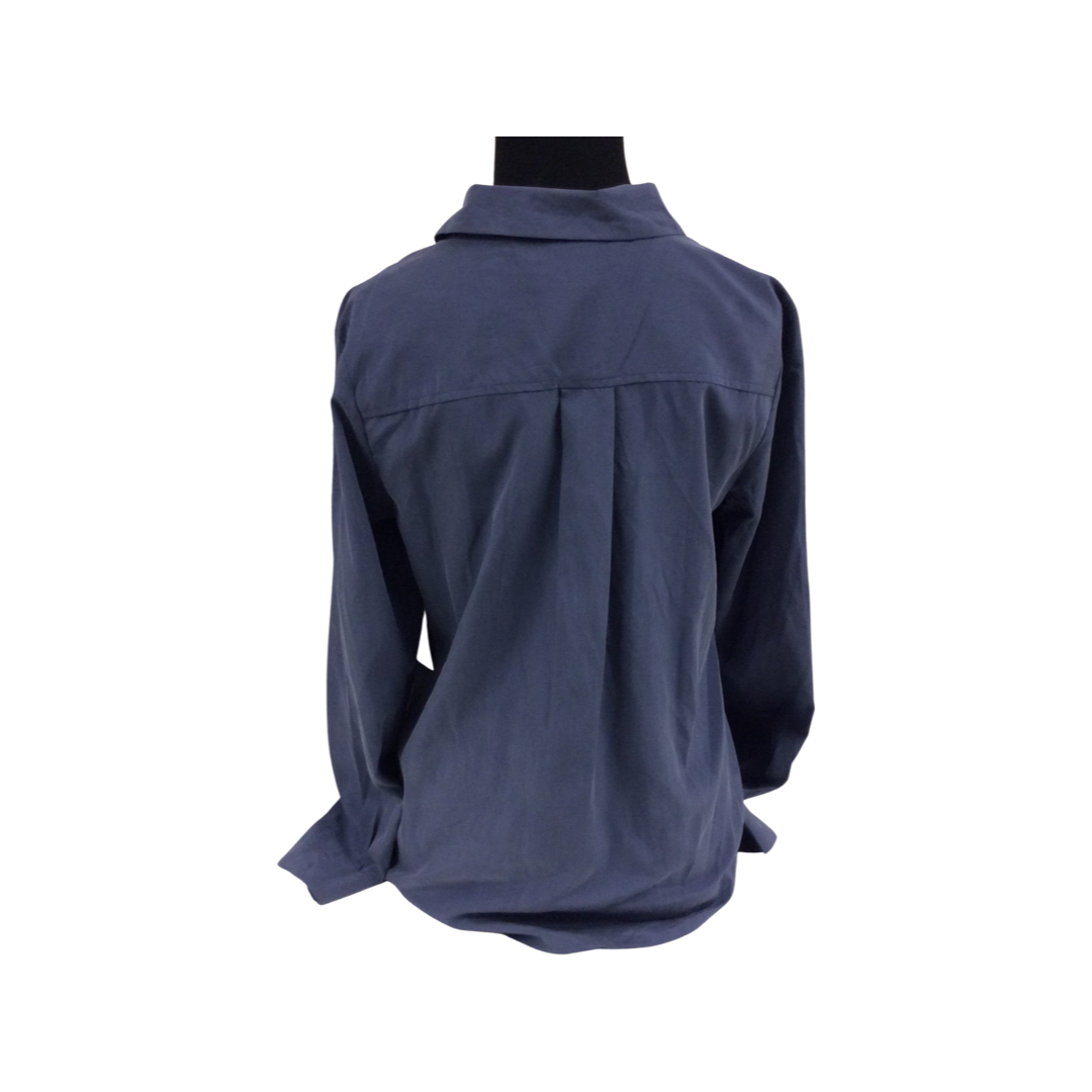 I-N-C Blue Women's Button up Shirt
