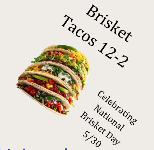 50% OFF SALE & Brisket Taco's